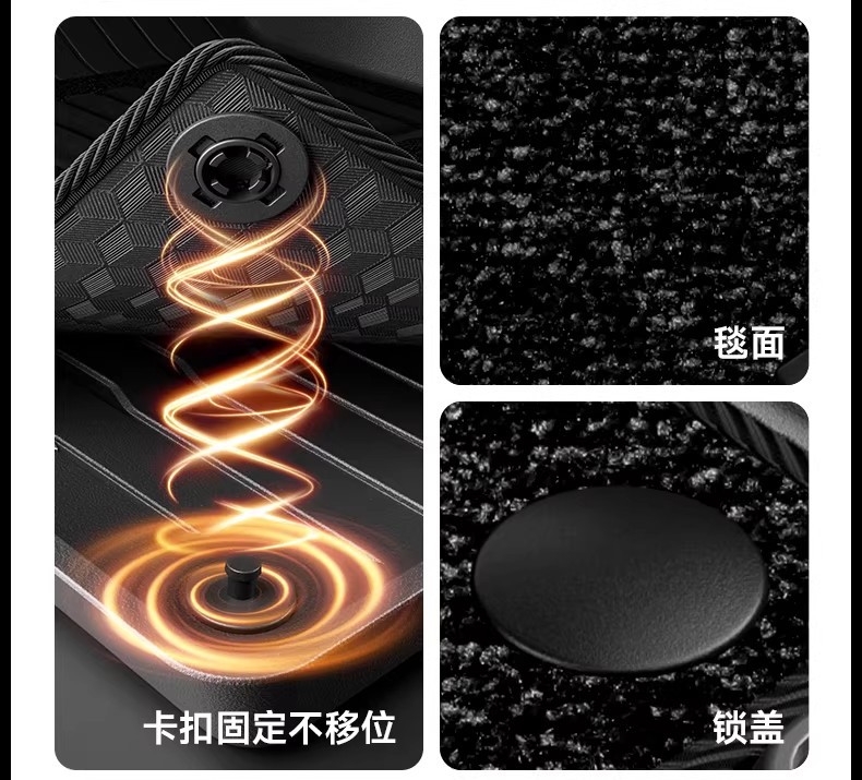 Suitable for the New Tesla Model 3Y Special Floor Mats, Tesla Full-Coverage Floor Mats, Tpe Car Accessories Wholesale
