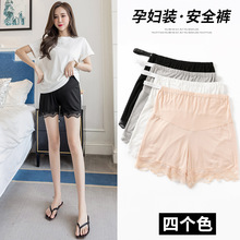 孕妇安全裤防走光夏季薄款高腰托腹孕妇短裤中长款夏外穿打底不勒
