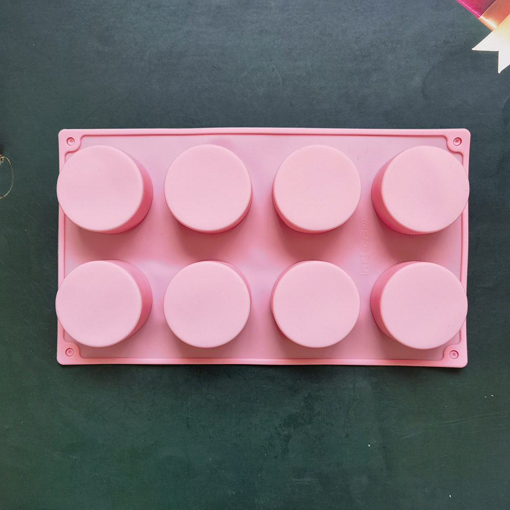 8 molde de pastel cilíndrico 34 molde de silicona pastel helado pudín molde de postre jabón utensilios