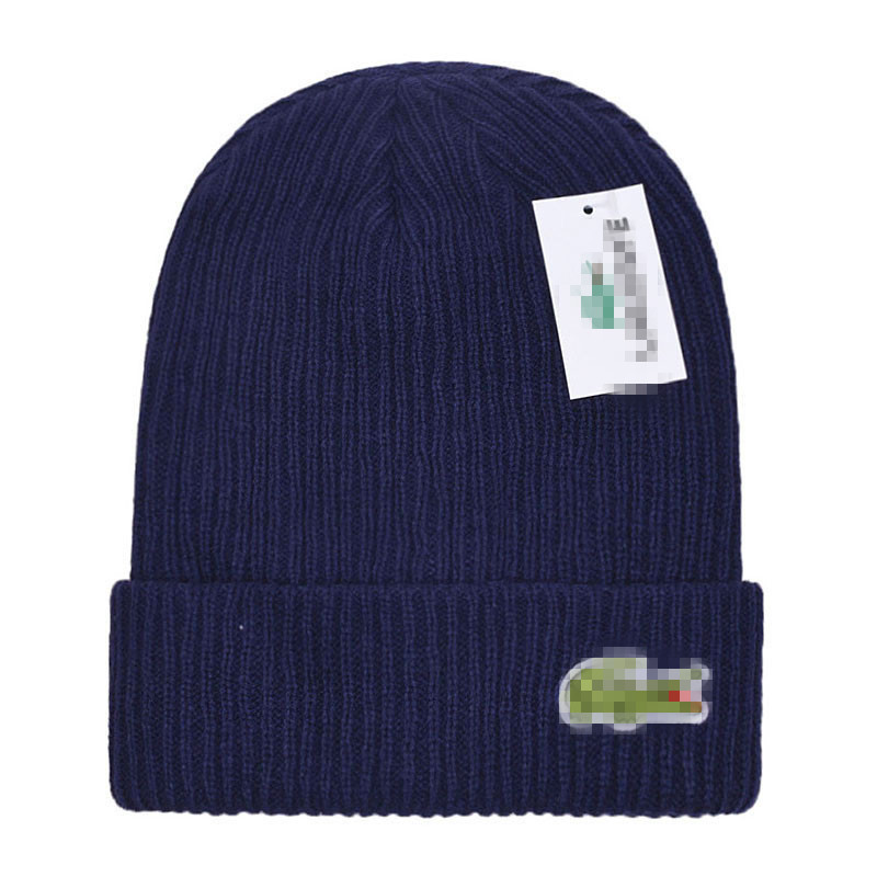 L.A.C.O.S.T.E Crocodile Knitted Hat Wool Hat Baseball Cap Letter Embroidery Fashion Hat Beanie11