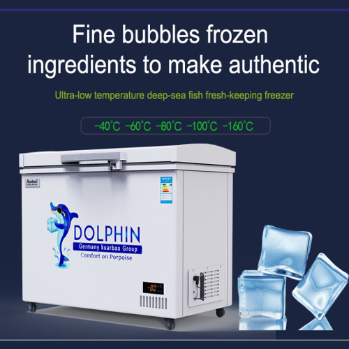 Fast-Freeze Ultra-Low Temperature Horizontal Freezer, Industrial Refrigerator, Laboratory Freezer, Low-Temperature Cabinet—Down to -60°C, 328 Liters