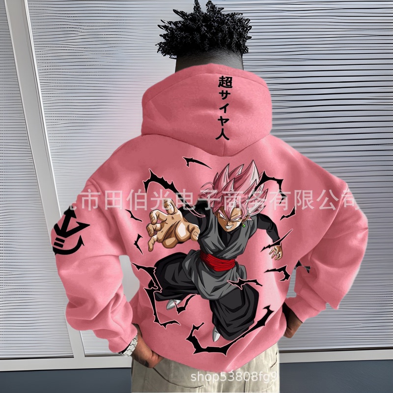 2024 new hot-selling day diffuse 3D digital printing dragon ball Wukong series sweater cosplay hoodie