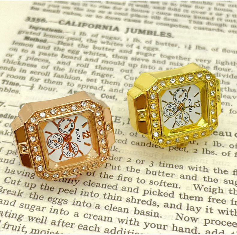 Unisex Gender Casual Style Casual Round Stainless Steel Strap Quartz Rings Ring Table Watch