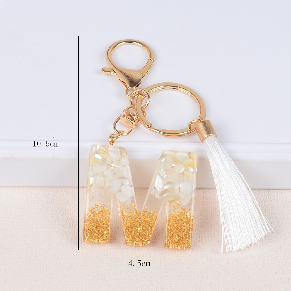 Streetwear Letter Metal Epoxy Bag Pendant Keychain display picture 13