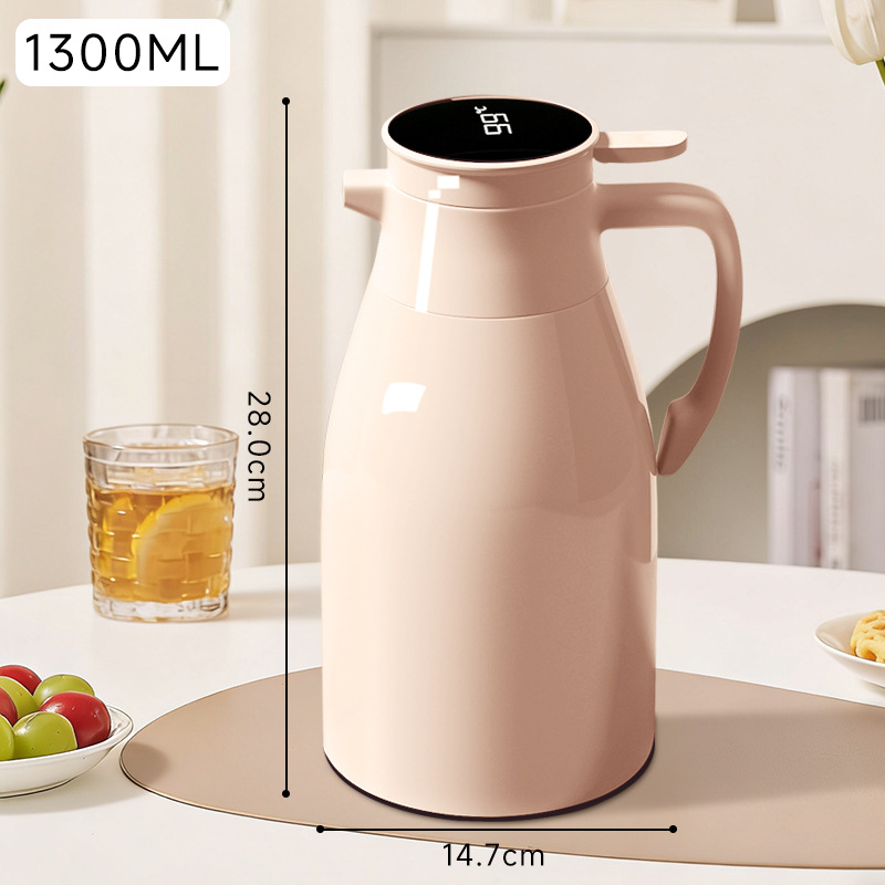 [온도 표시 모델] 1.3L 따뜻한 커피 [오래 지속되는 배터리 수명]