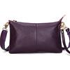 Fashionable thin leather shoulder bag, small clutch bag, cowhide, genuine leather