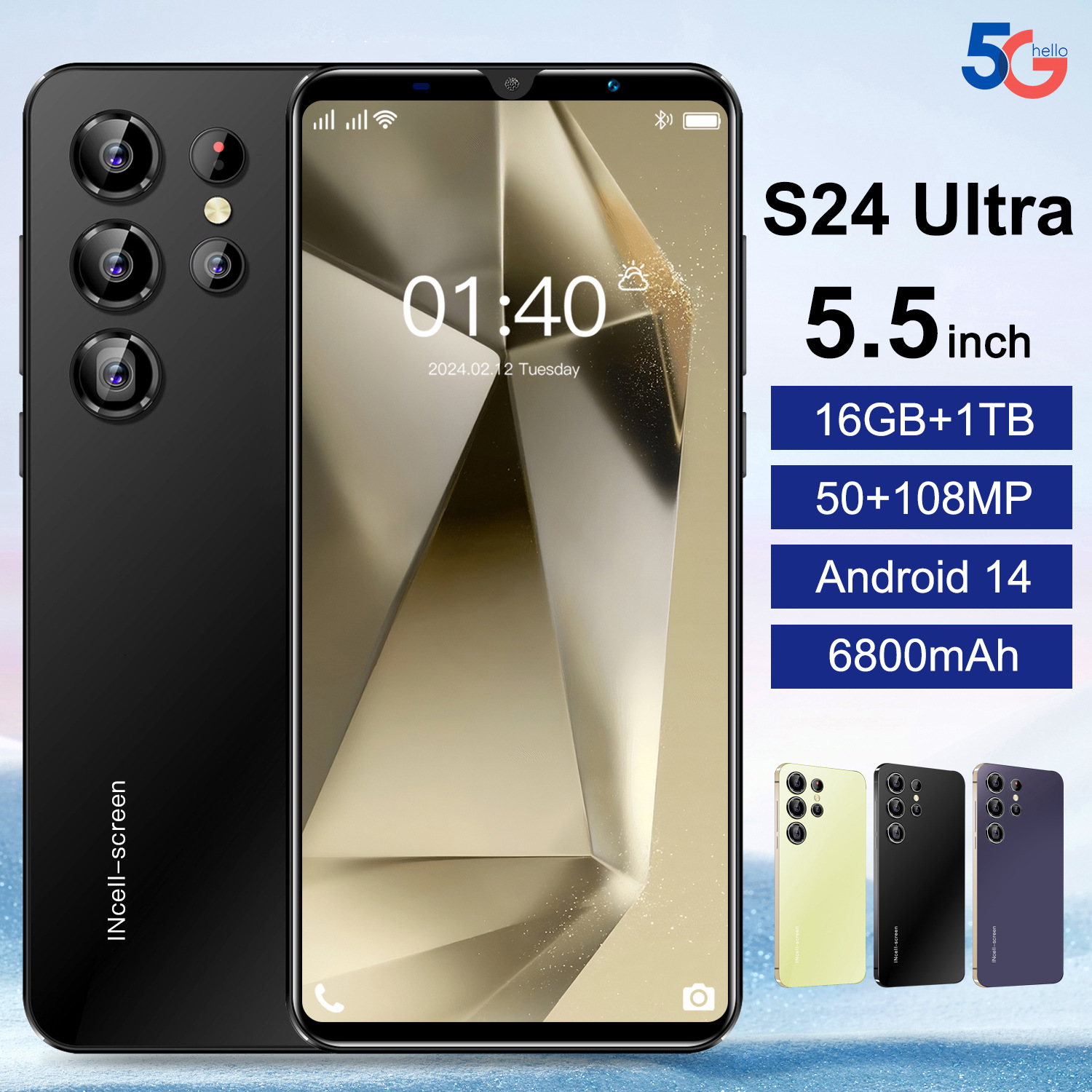 S24 Ultra新款跨境手机  16+1T安卓8.1现货外贸智能手机源头厂家