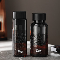 Bincooコーヒー冷抽出カップ冷泡携帯アイスアメリカ式随行カップ転倒防止tritan材質カップ