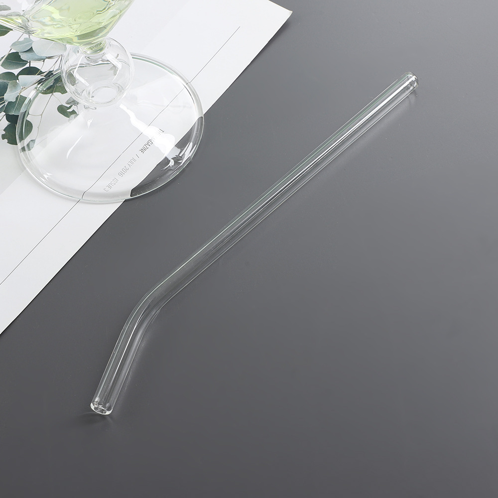 Pipeta de vidrio transparente ins codo de viento jugo de leche pipeta de mezcla simple resistente a altas temperaturas de alta silicona pipeta de vidrio