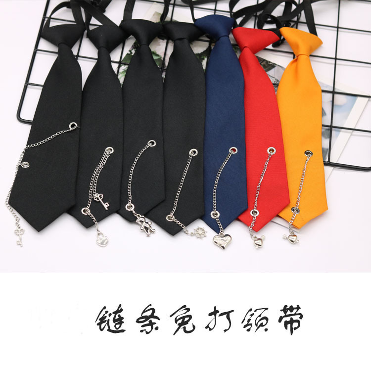 Fu Shuai original amor mariposa cadena libre negro tie ins femenino con estilo de la Universidad JK camisa uniforme moda