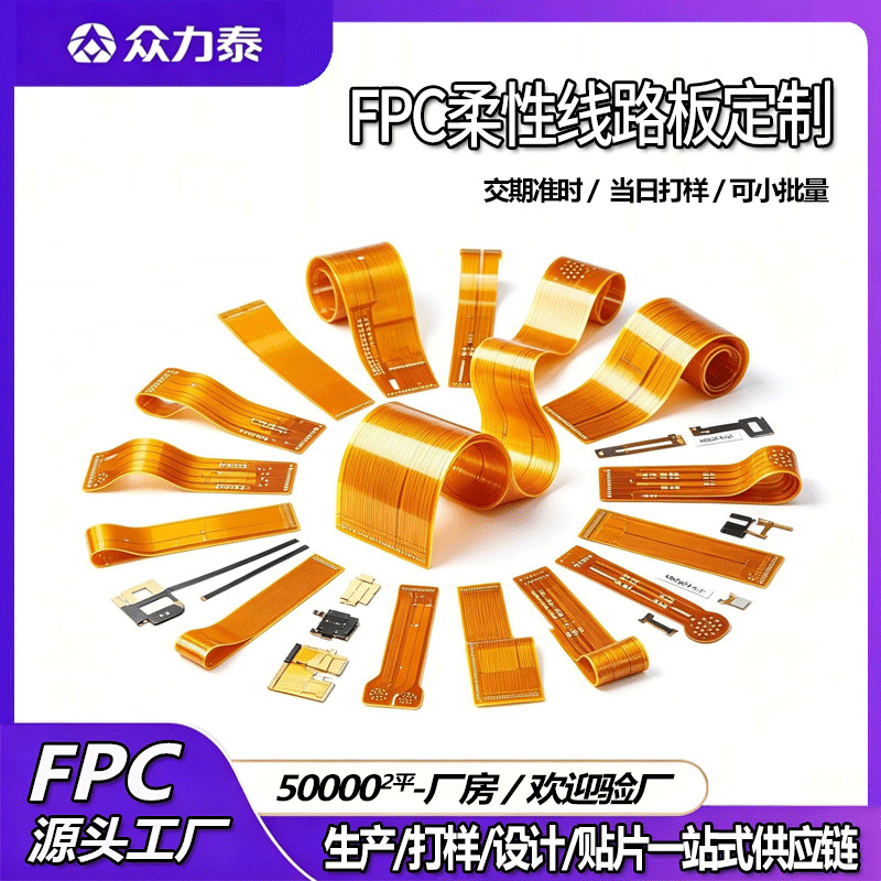 fpc柔性电路板定制 耐高温pcba电子软板车载电子ffc线路板加工