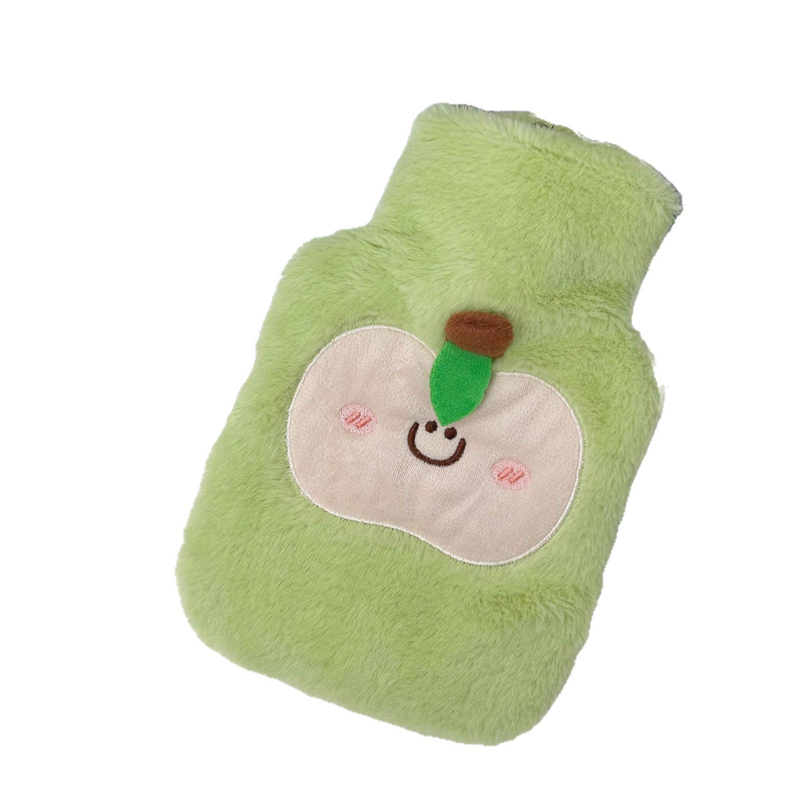 사과 자수 커버 분리형 보온 물주머니 500ml 손발 온수 찜질팩