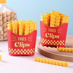 French fries seal clip refrigerator magnet suction clip snack seal clip food clip plastic bag seasoning seal strip