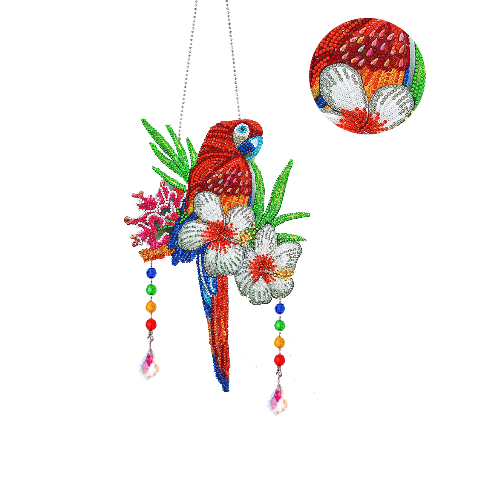 Diamante pintura Amazon transfronteriza DIY adornos de Navidad marca llena de diamantes 5d cristal mariposa diamante pintura viento carillones Decoración