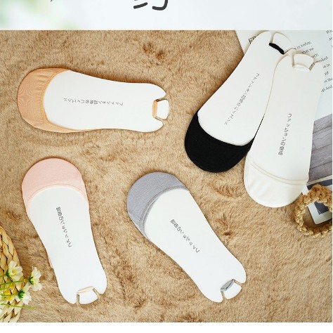 Women's cotton socks heel-free invisible sling socks anti-slip high heels spring and autumn all-matching