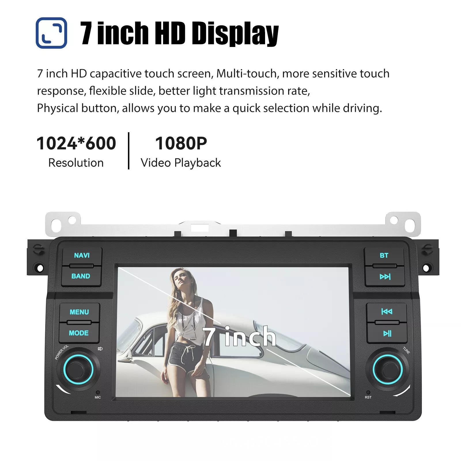 Suitable for 98~06 BMW E46 large screen carplay car Android GPS navigation reversing image all-in-one machine