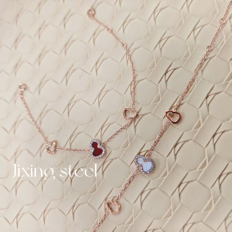 Small Gourd Bracelet for Women, Niche Design, Rose Gold, Fulu, New Chinese Style, Simple and Personalized Chain, Accessible Luxury, High Version
