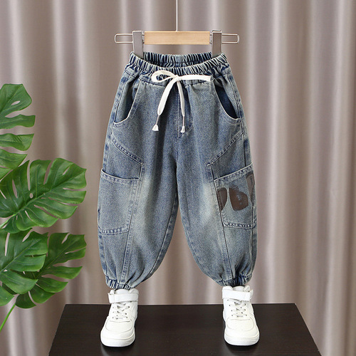 Boys Spring Fashion Vlogger Stylish Set 2024 New Children's Ocean Fashion Sporty Trendy Spring and Autumn Clothes for Little Boys
