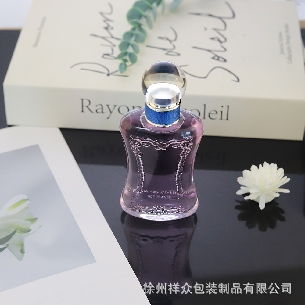 Comercio Exterior explosivo botella vacía de perfume transparente de bayoneta de cintura pequeña botella vacía de vidrio Mary 's Fragrance en el mismo modelo