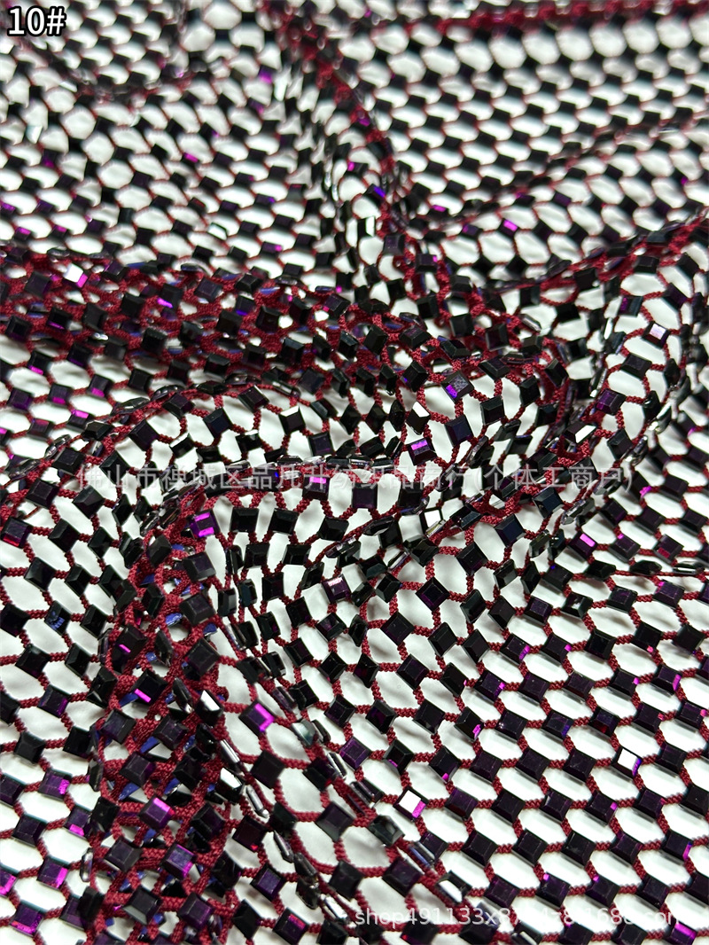 4 × 4 tela de vidrio plano 19 colores opcionales de rendimiento de escenario vestido de tela de malla elástica en stock