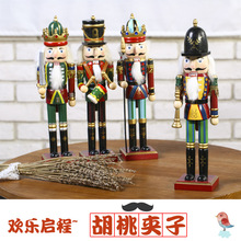跨境30cm胡桃夹子木偶士兵挂件节日礼物 摆设创意摆件圣诞节礼品