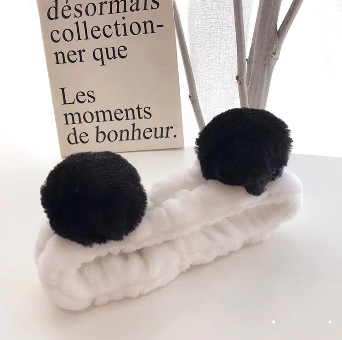 Lavado de la cara banda de pelo de moda femenina Coreana Red diadema roja estudiante dulce Linda máscara de maquillaje banda de pelo horquilla