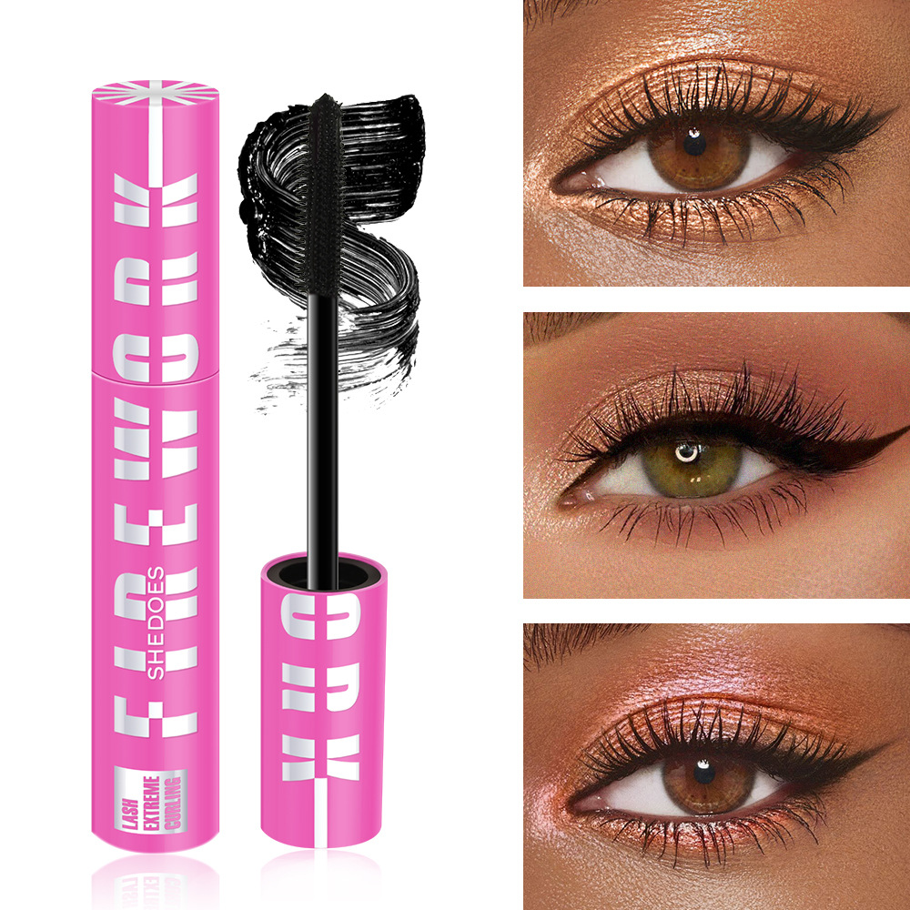 Cross-Border Popular Shedoes Stereo Big Eye Waterproof Easy-To-Remove Curling Long-Lasting Thick Mascara