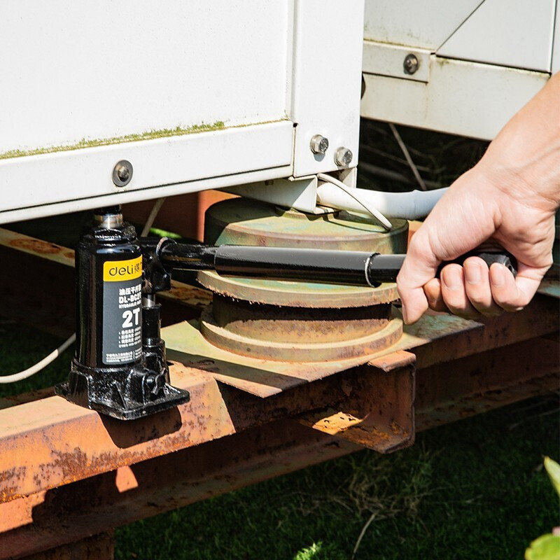 得力工具 DL-BC2T调杆液压千斤顶立式千斤顶 机械起重工具 2T