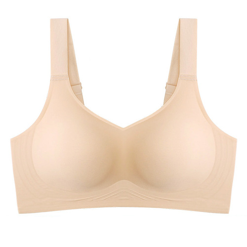 3D jelly soft support bra push-up to hold the secondary breasts and support seamless underwear for women thin big breasts showing small bra wholesale