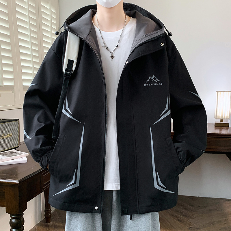 Spring and Autumn Coat Boy 13 Junior Senior high school Student 14 Handsome Charge Jacket 15 Years Old Teenager Big Boy Spring Clothes