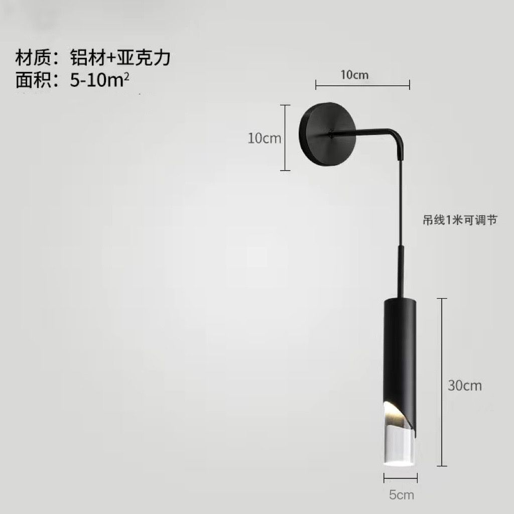 Leer fondo de fondo Hotel fondo lámpara de pared sala de estar pequeña lámpara roja cabeza de cama lujoso simple luz moderna lámpara de cama