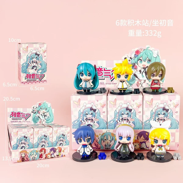 Q version building blocks 6 Hatsune [Blind Box + Display Box]