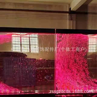 定制餐厅隔断气泡墙 水舞屏风  网红打卡地必选的水泡泡墙玄关