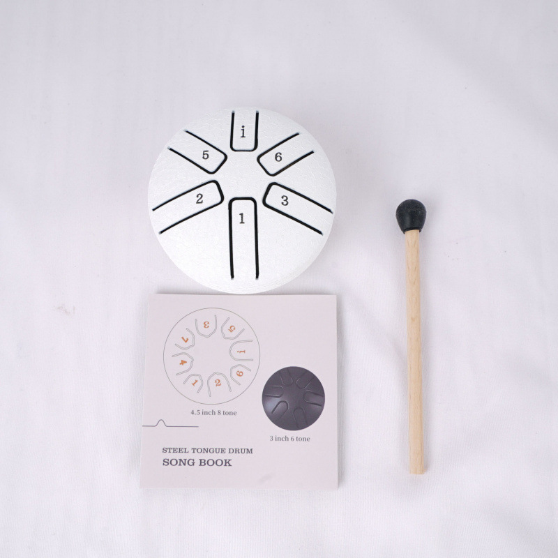 Drum etéreo de pulgada sonido mini pulgada sonido de niños de iluminación estudiantes instrumentos musicales tambor lengua de acero principiantes Aliexpress