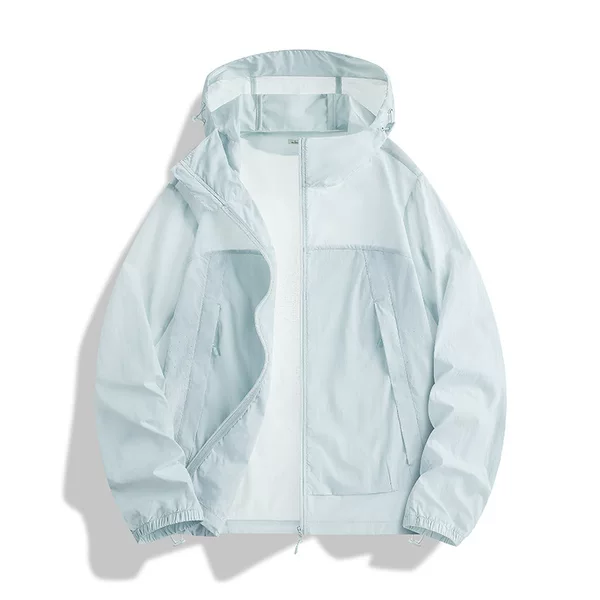 Outdoor sun protection clothing for men and women, 2026 new summer model, UV protection, ice silk, lightweight, breathable sun protection jacket