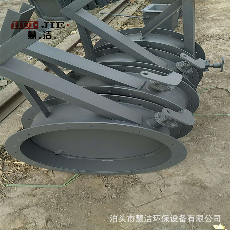 通风阀门手动蝶阀碳钢焊接风阀冷风阀手柄式圆形多叶通风碟阀500