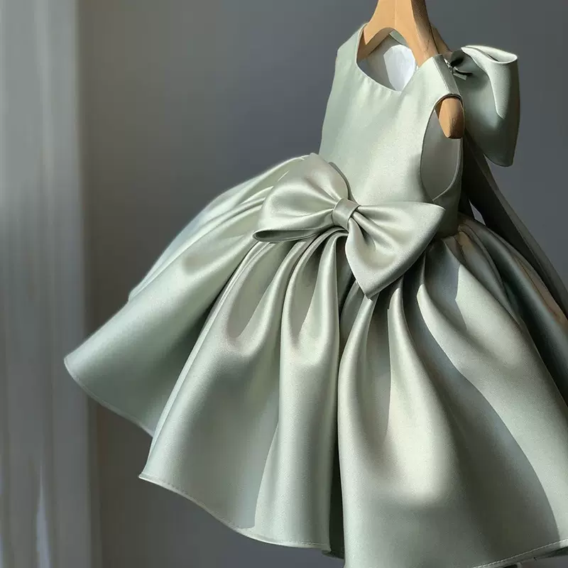 女宝宝一周岁礼服女高端日常生日礼服花童蓬蓬裙儿童生日公主裙子