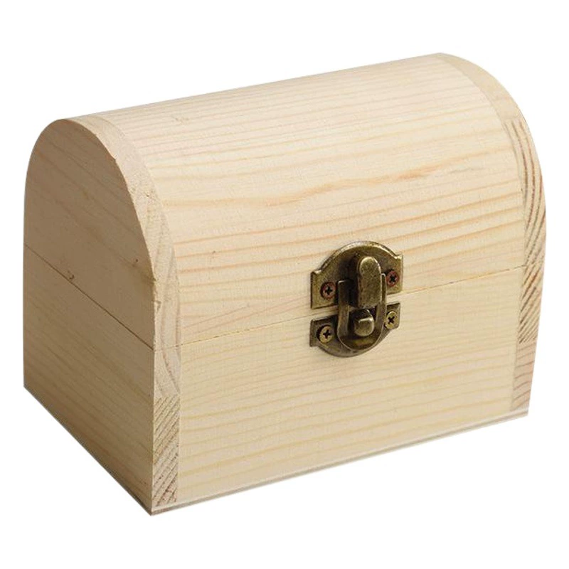 Арочная деревянная коробка Флип шкатулка для драгоценностей Деревянная коробка для хранения Маленькая деревянная коробка Коробка для хранения косметики Прямые поставки с завода