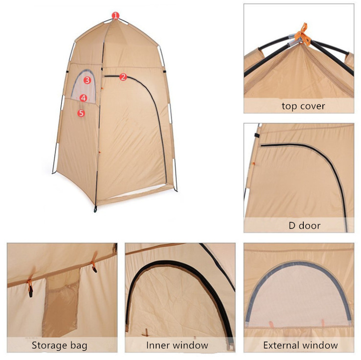 New Dressing Tent Construction, Removable Bathing, Bird Watching, Fishing, Toilet Guard Tent, Portable, Warm and Light-Proof