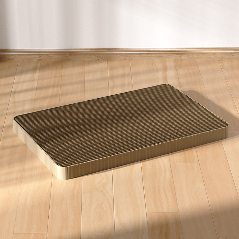 Juguete para gatos Papel corrugado Garra de gato resistente a la captura Tarra de agarre de gato en garra de pulido de gato Placa de agarre de gato cuadrada encriptada Nido para gatos Productos para mascotas