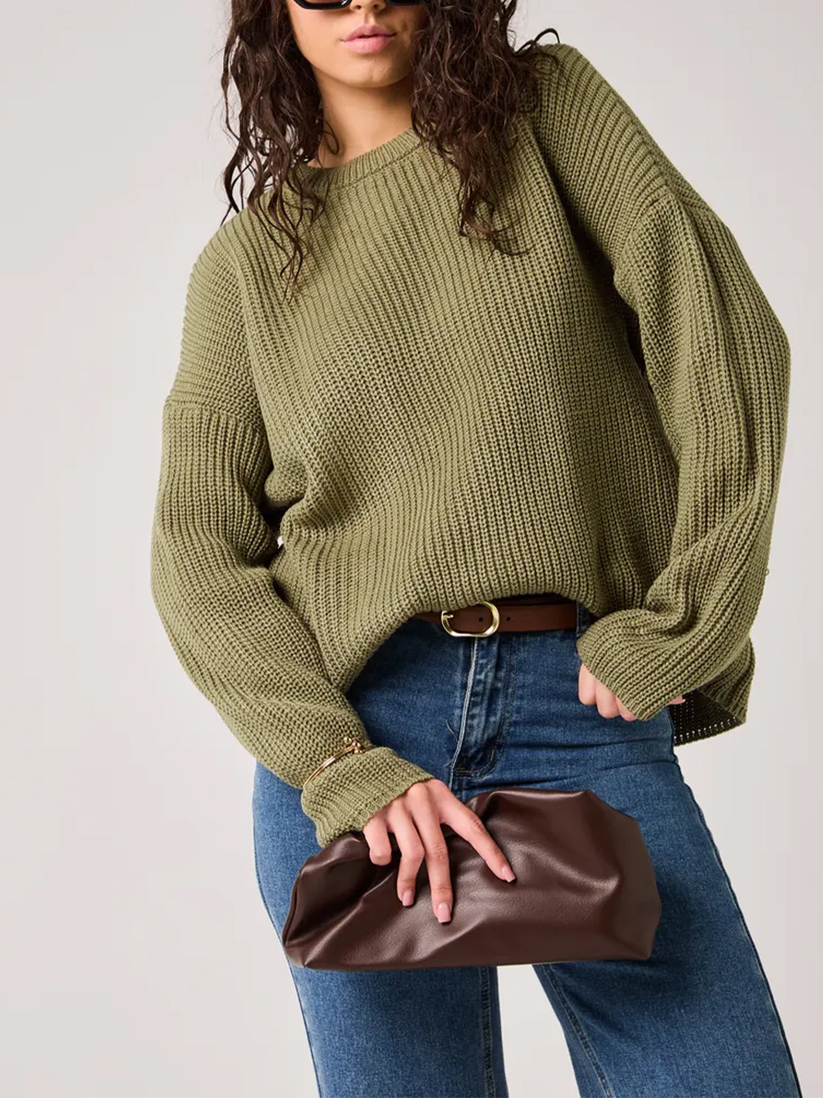 Comercio exterior de mujeres transfronterizas Rusia cuello redondo relajado retro suéter de viento perezoso otoño invierno fábrica de jersey personalizado