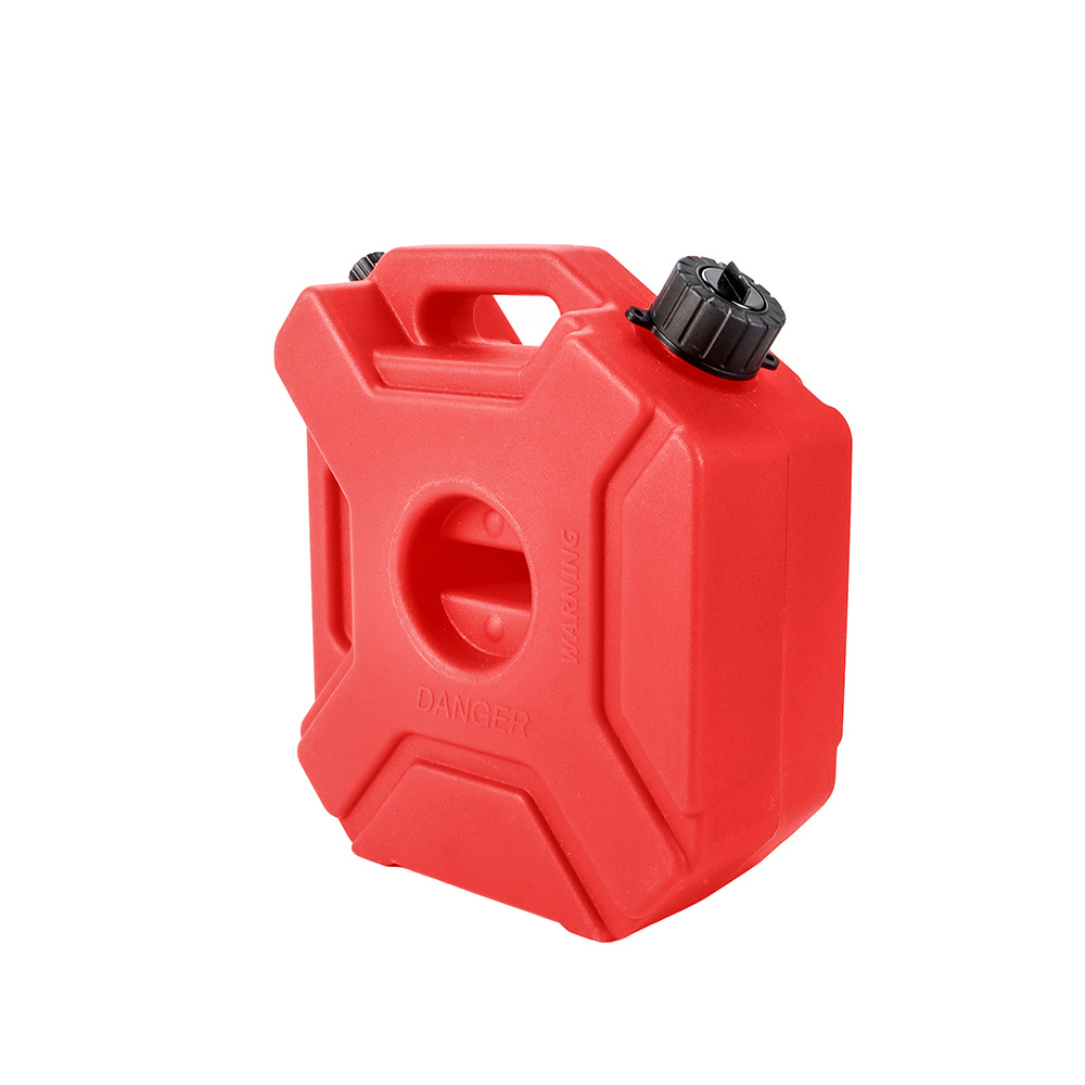 Wholesale car and motorcycle spare fuel tank 5L emergency oil pot with lock diesel gasoline plastic oil drum thickened cross-border