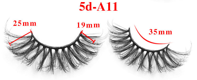 Visón Exagerado Grueso Alargado En Tres Dimensiones De 25mm-como Pestañas Postizas display picture 2