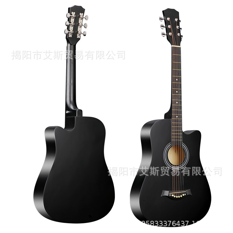 Guitarra para principiantes, chicas, baladas, guitarra de 38 pulgadas para principiantes, guitarra especial para niños, instrumento de práctica