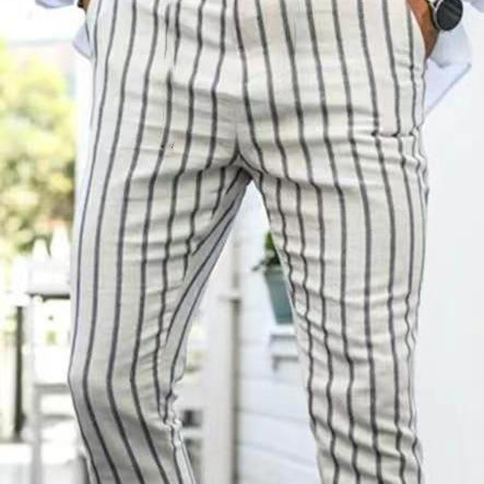 Men's Korean Style Fashionable Summer Thin 3D Printed Pants Men's Slim-fit Pants Trendy Pants MA2