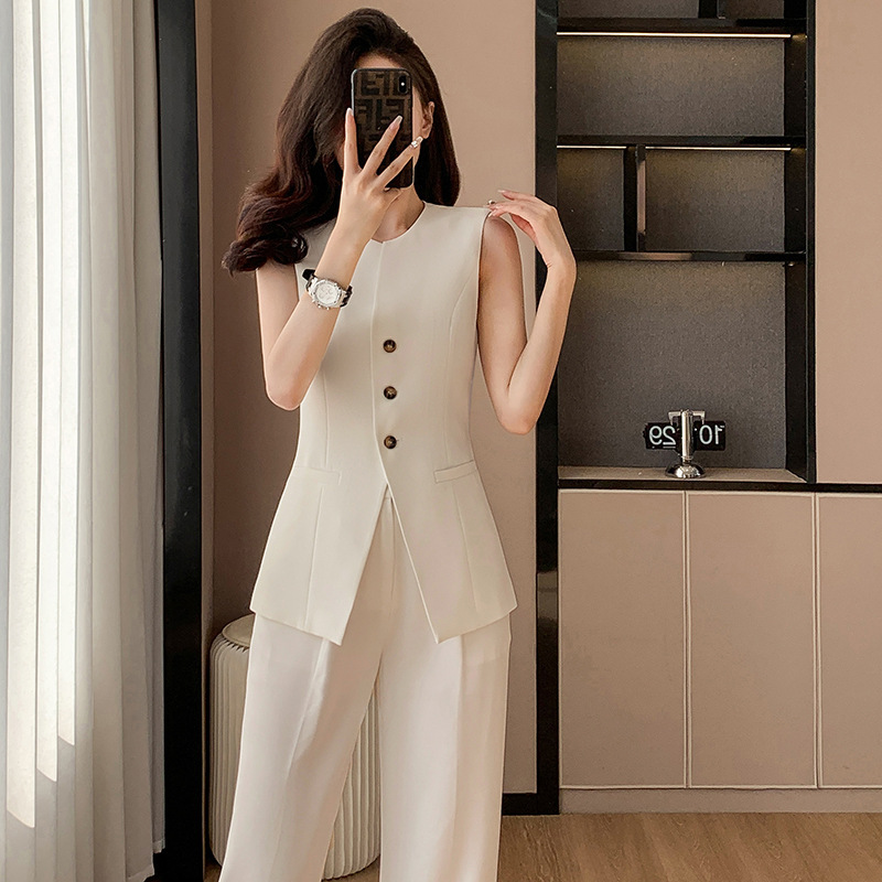 【Foreign Trade Hot Item】White Vest for Women, Summer 2026 New Style, Elegant Sleeveless Women's Vest Set 【Foreign Trade Hot Item】White Vest for Women, Summer 2026 New Style, Elegant Sleeveless Women's Vest Set