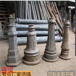 Guangzhou ductile cast iron Roman column Road decoration cast iron column iron accessories river fence decoration