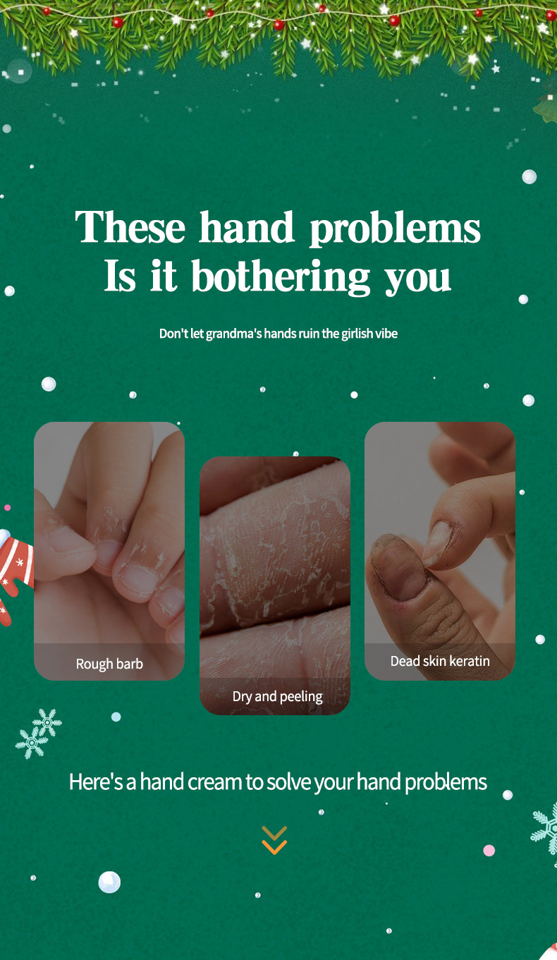 170g Weight Hand Cream Personal Care Type 1 Set Quantity Paste Material Christmas Festival Letter Pattern Elegant, Lady, Simple Style Style Letter Hand Cream Elegant Lady Simple Style Personal Care 1
