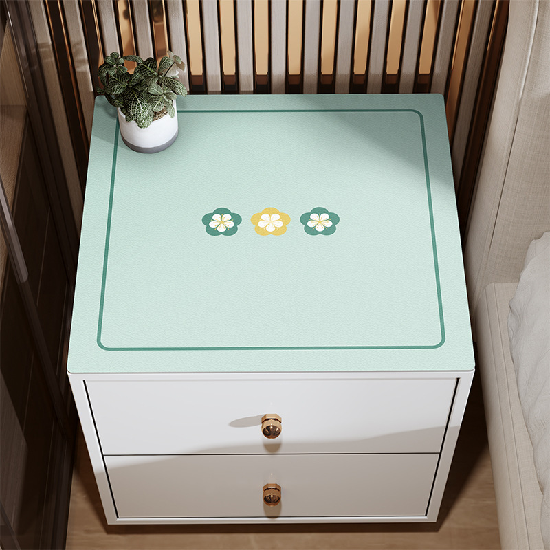 Cubierta De La mesita de noche cubierta de la lavadora de tambor de tela cubierta impermeable a prueba de polvo toalla refrigerador almohadilla superior de cuero PVC lavadora almohadilla