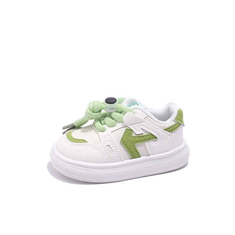 2025 nuevas zapatillas de deporte de otoño para niños, zapatos deportivos para niñas, zapatos de trbottomía para bebés pequeños, zapatos de suela blanda para bebés al por mayor